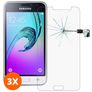 Mobigear Samsung Galaxy J1 (2016) Panzerglas Gehärtetes Glas Displayschutz - Hüllenfreundlich (3er Pack)