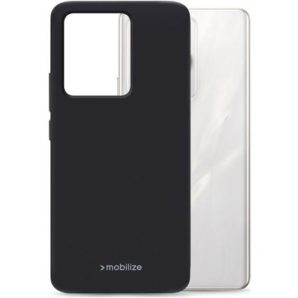 Mobilize Rubber Gelly Realme 15 Pro Hülle Flexibles TPU Backcover - Schwarz