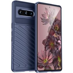 Mobigear Groove Google Pixel 7 Pro Hülle Flexibles TPU Backcover - Blau