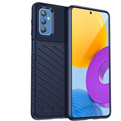 Mobigear Groove Samsung Galaxy M52 TPU (flexibel) Backcover - Blau