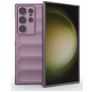 Mobigear Bumpy Samsung Galaxy S24 Ultra Hülle Flexibles TPU Backcover - Lila