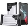Mobigear Outdoor Samsung Galaxy S24 Ultra Hülle Hardcase Backcover Stoßfest - Silber