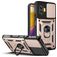 Mobigear Armor Ring Cam Slide POCO F4 GT Hülle Hardcase Backcover Stoßfest mit Ringhalter und Kamera Slider - Roségold