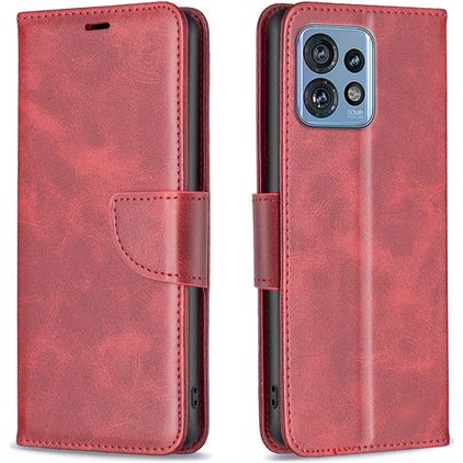 Mobigear Excellent Motorola Edge 40 Pro Hülle Klapphülle Geldbörse - Rot