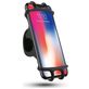 Mobigear Silicone Fahrradhalterung Lenkerhalterung Klemme Universal (max 15 cm x 8 cm) - Schwarz
