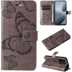 Mobigear Butterfly Xiaomi 14T Hülle Klapphülle Geldbörse - Grau