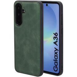 Mobiparts Classic Samsung Galaxy A36 MagSafe Hülle TPU,Kunstleder Backcover - Emerald Green
