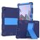 Mobigear ShieldStand Samsung Galaxy Tab A8 10.5 (2021) Hülle Kunststoff,Silikon Backcover + Ständer - Blau