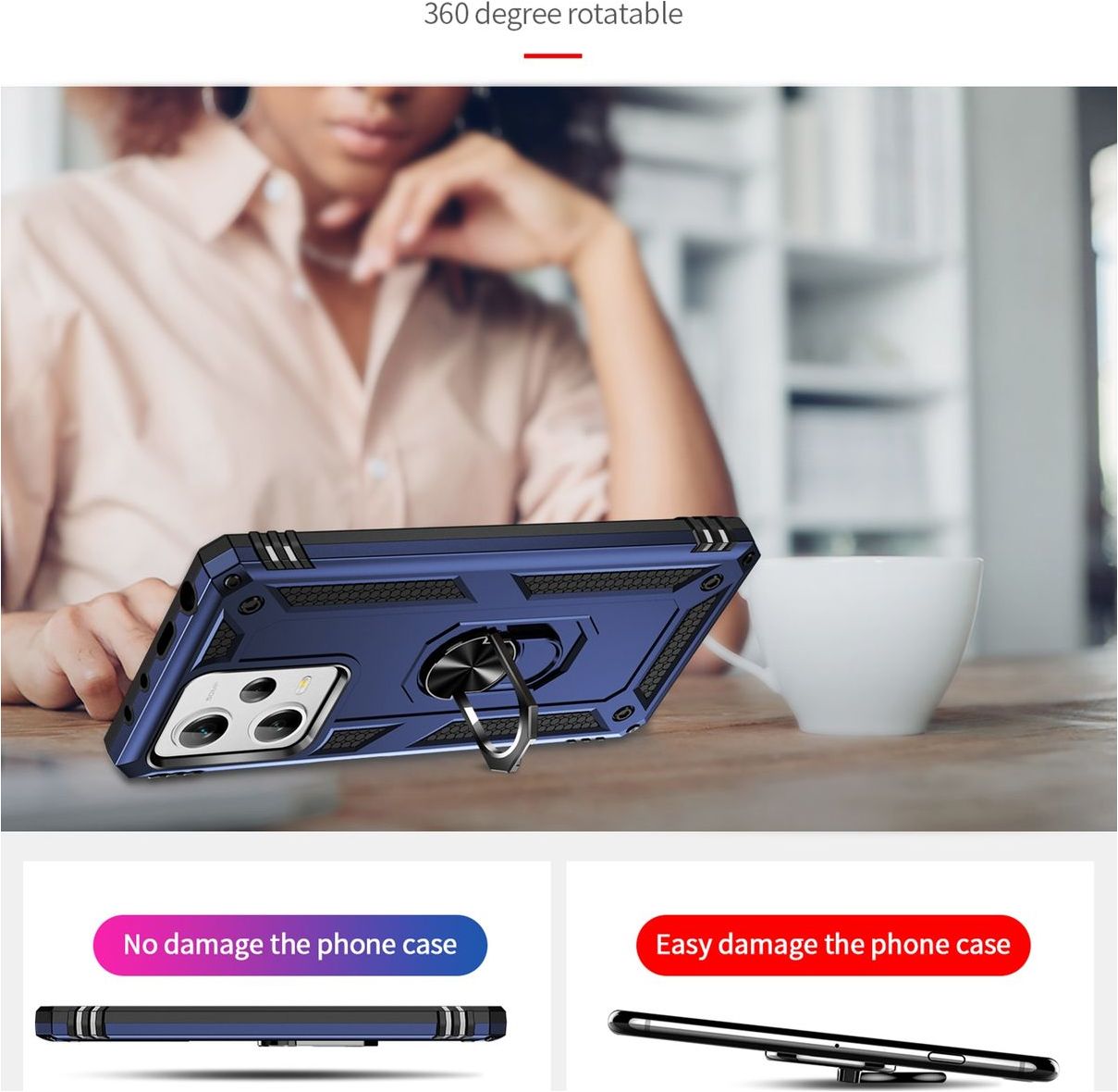 MyGadget Handyhülle Für Xiaomi 12 Pro – Stoßfeste Silikon Hülle, Mattes Blau, Mit Kameraschutz & Erhöhtem Rand