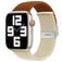 Mobigear Braided Dual Nylon Apple Watch Armband Klappschließe - 49/46/45/44 mm - Braun / Polarstern