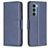 Mobigear Excellent Motorola Moto G200 5G Hülle Klapphülle Geldbörse - Blau