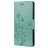 Mobigear Flowers Samsung Galaxy A53 Hülle Klapphülle Geldbörse - Türkis