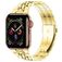Mobigear Monaco Edelstahl Apple Watch Armband Faltschließe - 49/46/45/44 mm - Gold