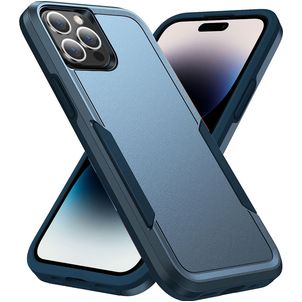 Mobigear Heavy Armor iPhone 14 Pro Hülle Hardcase Backcover Stoßfest - Blau