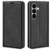 Mobigear Retro Slim Samsung Galaxy S26 Hülle Klapphülle Geldbörse - Schwarz