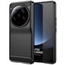 Mobigear Brushed Slim Xiaomi 13 Ultra Hülle Flexibles TPU Backcover - Schwarz