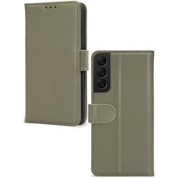 Mobilize Premium Gelly Wallet Samsung Galaxy S22 Hülle Klapphülle Geldbörse - Grün