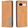 Mobigear Rhombus Slim Google Pixel 8a Hülle Klapphülle - Cognac