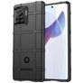 Mobigear Rugged Shield Motorola Edge 30 Ultra Hülle Flexibles TPU Backcover Stoßfest - Schwarz