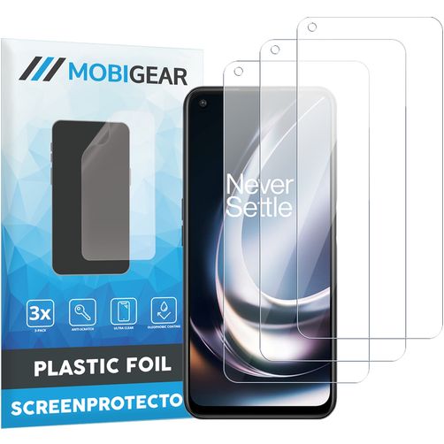 Mobigear OnePlus Nord CE 2 Lite 5G Displayschutz Schutzfolie - Hüllenfreundlich (3er Pack)