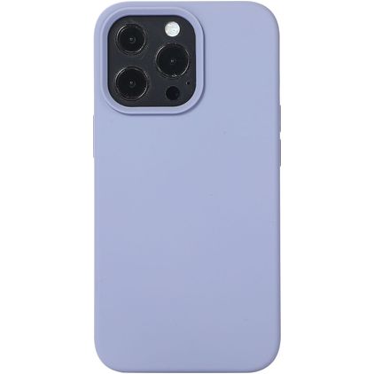 Mobigear Rubber Touch iPhone 14 Pro Max Silikon Hülle Backcover - Grau