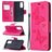 Mobigear Butterfly Samsung Galaxy S20 FE Hülle Klapphülle Geldbörse - Magenta