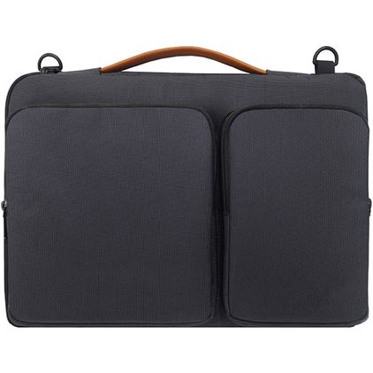Mobigear Traveler Nylon Laptop Umhängetasche Laptoptasche - Schwarz
