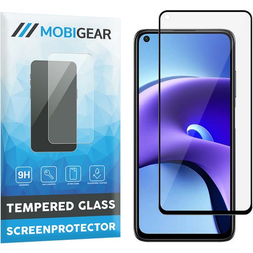 Mobigear Premium Xiaomi Redmi Note 9T Panzerglas Gehärtetes Glas Displayschutz - Hüllenfreundlich - Schwarz