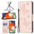 Mobigear Butterfly Samsung Galaxy A13 4G Hülle Klapphülle Geldbörse - Roségold