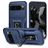 Mobigear Armor Ring Cam Slide Google Pixel 9 Pro XL Hülle Hardcase Backcover Stoßfest mit Ringhalter und Kamera Slider - Blau