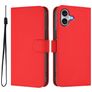 Mobigear Urban Wallet iPhone 16 Plus Hülle Klapphülle Geldbörse - Rot