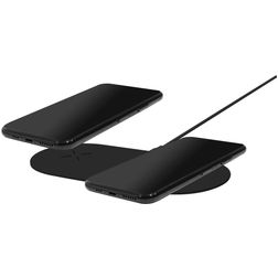 Mobiparts Dual Fast Wireless es Ladegerät Qi Wireless 1 Meter 10W - Schwarz