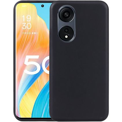Mobigear Colors OPPO Reno 8T 5G Hülle Flexibles TPU Backcover - Schwarz