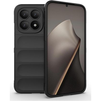 Mobigear Bumpy Xiaomi 15T Hülle Flexibles TPU Backcover - Schwarz