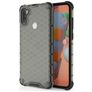 Mobigear Honeycomb Samsung Galaxy A11 Hülle Hardcase Backcover Stoßfest - Grau