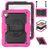 Mobigear SureGrip Xtreme iPad 11 (2025) Hülle Kunststoff,Silikon Backcover + Schulterträger + Ständer - Schwarz / Pink