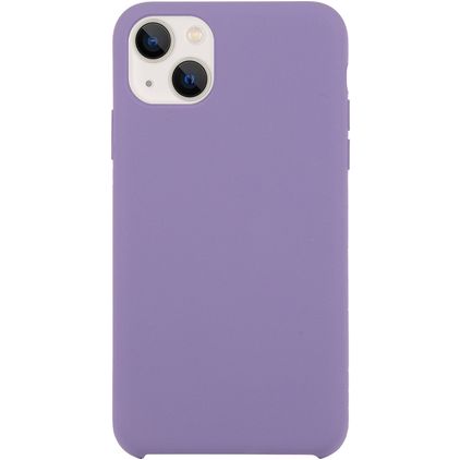Mobigear Rubber Touch iPhone 15 Silikon Hülle Backcover - Lila