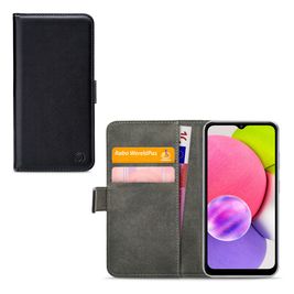 Mobilize Classic Gelly Wallet Samsung Galaxy A03s Hülle Klapphülle Geldbörse - Schwarz