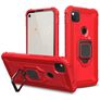 Mobigear Armor Ring Google Pixel 4a Hülle Hardcase Backcover Stoßfest mit Ringhalter - Rot