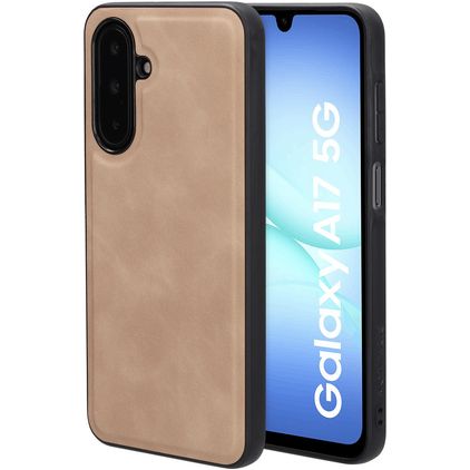 Mobiparts Classic Samsung Galaxy A17 MagSafe Hülle TPU,Kunstleder Backcover - Moonstone Beige