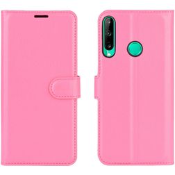 Mobigear Classic Huawei P40 Lite E Hülle Klapphülle Geldbörse - Magenta