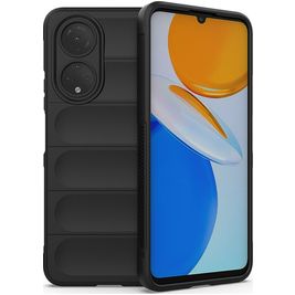 Mobigear Bumpy HONOR X7 Hülle Flexibles TPU Backcover - Schwarz