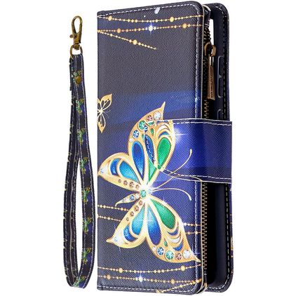 Mobigear Design Samsung Galaxy S20 FE Hülle Klapphülle Geldbörse - Schmetterling