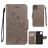 Mobigear Flowers iPhone 11 Hülle Klapphülle Geldbörse - Grau