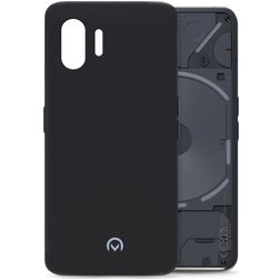 Mobilize Rubber Gelly Nothing Phone (2) Hülle Flexibles TPU Backcover - Matt Black