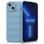 Mobigear Bumpy iPhone 14 Plus Hülle Flexibles TPU Backcover - Blau