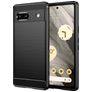 Mobigear Brushed Slim Google Pixel 7a Hülle Flexibles TPU Backcover - Schwarz