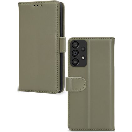 Mobilize Premium Gelly Wallet Samsung Galaxy A33 Hülle Klapphülle Geldbörse - Grün
