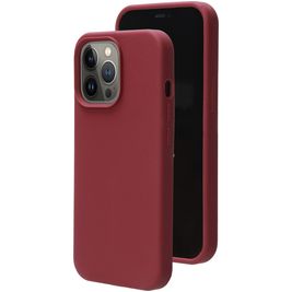Mobiparts iPhone 13 Pro Silikon Hülle Backcover - Plum Red