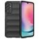 Mobigear Bumpy Samsung Galaxy A24 Hülle Flexibles TPU Backcover - Schwarz